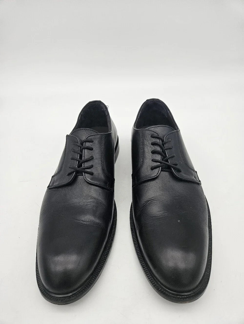 Bruno Magli Reno Leather Derby Men Black Sz 10